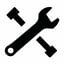 wrench black icon